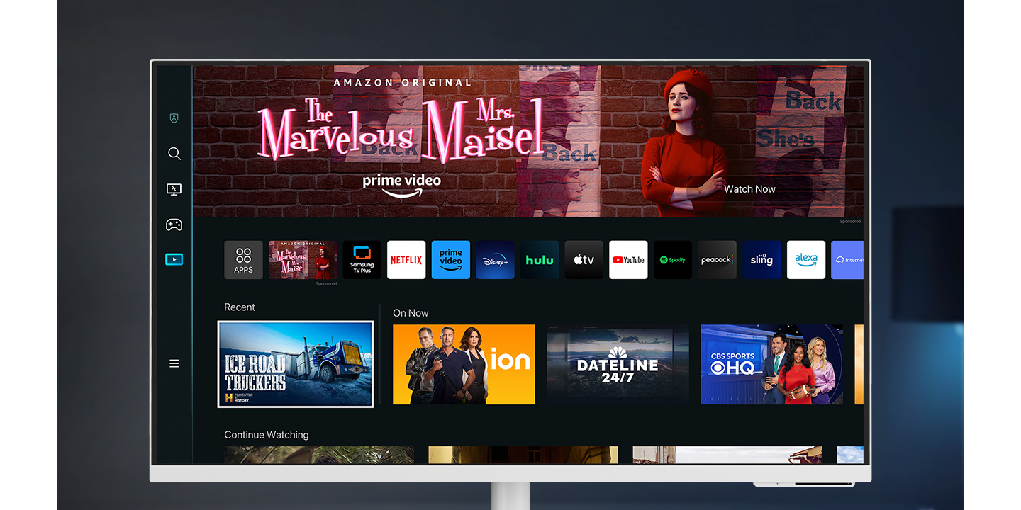 Samsung M70C Smart Monitor 4K UHD with Streaming TV USB-C and Ergonomic Stand